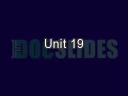 Unit 19