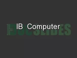 IB  Computer
