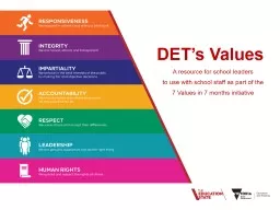 DET’s Values