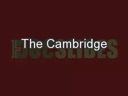 The Cambridge