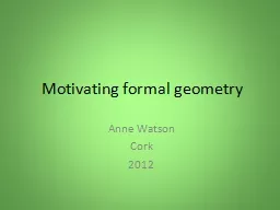 Motivating formal geometry