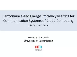 Performance and Energy Efficiency Metrics for Communication