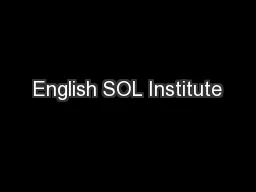 English SOL Institute