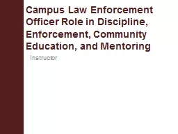 Campus Law Enforcement