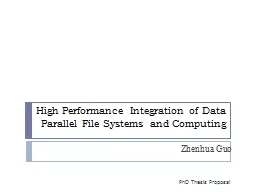 High Performance Integration of Data Parallel File Systems