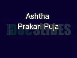 Ashtha Prakari Puja