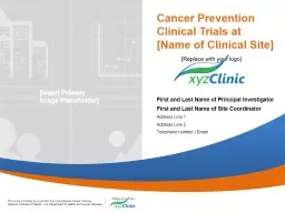 Cancer Prevention Clinical Trials at