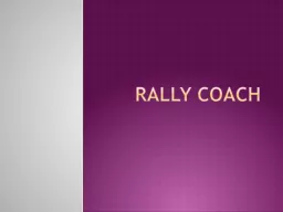 Rally Coach