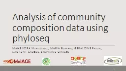 Analysis of community composition data using