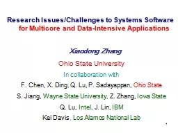 1 Research Issues/Challenges to Systems Software