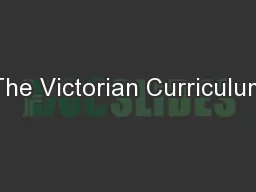 The Victorian Curriculum