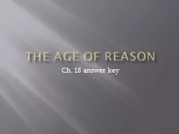 the Age of Reason