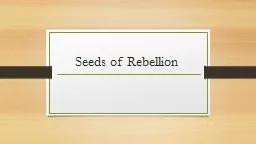 Seeds of Rebellion