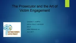 The Prosecutor and the Art of Victim Engagement