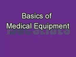 Basics of Medical Equipment