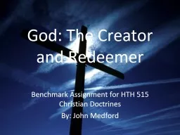 God: The Creator and Redeemer