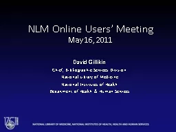 NLM Online Users’ Meeting