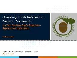 Operating Funds Referendum Decision Framework: