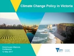 Climate Change Policy in Victoria