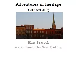 Adventures in heritage renovating