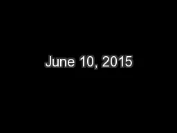 June 10, 2015