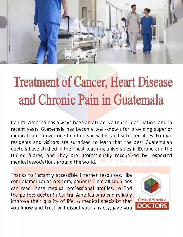 Oncologist Cancer Specialist Guatemala