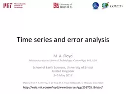 Time series and error