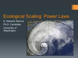 Ecological Scaling: Power Laws