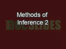 Methods of Inference 2