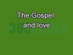 The Gospel and love
