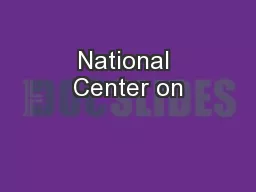 National Center on