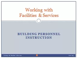 Building Personnel Instruction