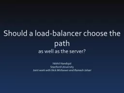 Should a load-balancer choose the path