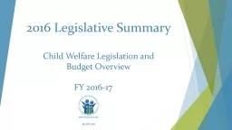 2016 Legislative Summary