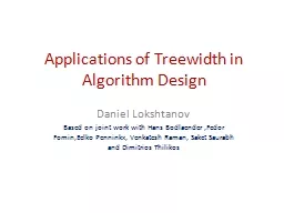 Applications of Treewidth in Algorithm Design