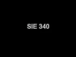 SIE 340