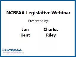 NCBFAA Legislative Webinar