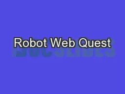 Robot Web Quest