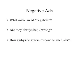Negative Ads