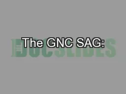 The GNC SAG: