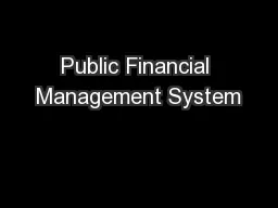 Public Financial Management System