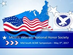 SALUTE Veterans National Honor Society