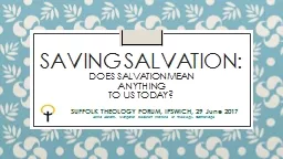 Saving SALVATION: