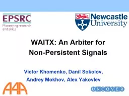 WAITX: An Arbiter for Non-Persistent Signals