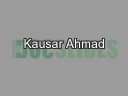 Kausar Ahmad