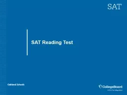SAT Reading Test