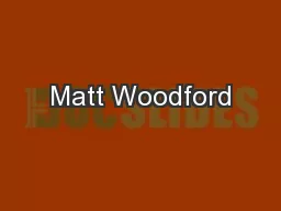 Matt Woodford