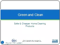 1 Safer & Cheaper Home Cleaning Products
