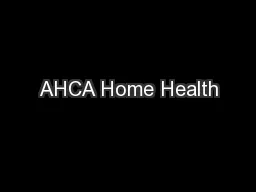AHCA Home Health