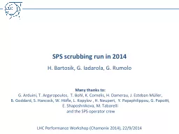 SPS scrubbing run in 2014
